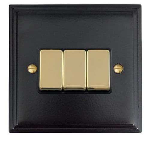 Victorian Plate Matt Black Light Switches, Plug Sockets, Dimmers & Toggles