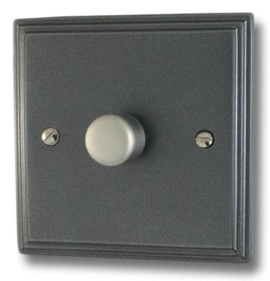 G&H VP521 Victorian Plate Pewter 1 Gang 1 or 2 Way LED Dimmer Switch