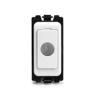 Lieber White Flex Outlet (up to 10mm) RM Grid Switch Module SS-LL-00-SGP712-WTU
