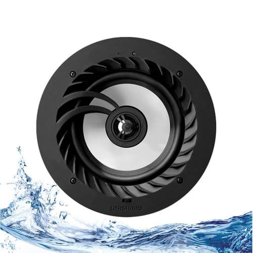 Lithe Audio 6.5" 2 Way Passive Slave IP44 Bathroom Ceiling Speaker Single 01557