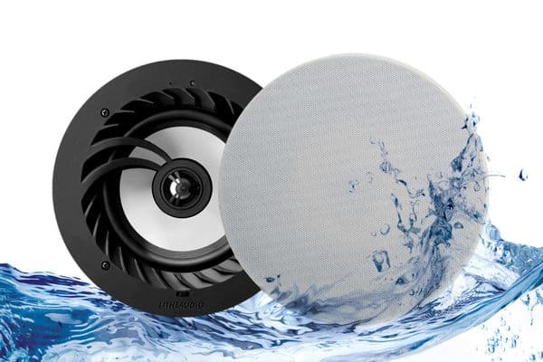 Lithe Audio Bluetooth IP44 Bathroom Ceiling Speaker Pair Alexa & Google  03211