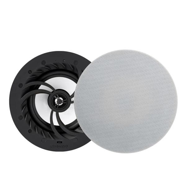 Lithe Audio WiFi All-In-One IP44 Multi-Room Ceiling Speaker Pair Master/Slave 06611