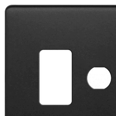 Matt Black Grid Plates