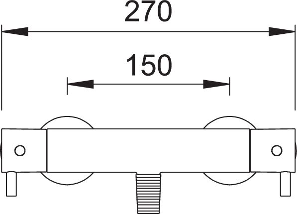 Methven CTBV02 Cool Touch Round Bar Shower Valve