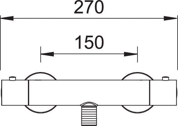 Methven CTBV03 Cool Touch Round Bar Shower Valve