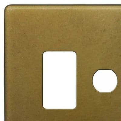 Old Brass Grid Plates