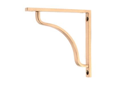 Polished Bronze Shelf Brackets