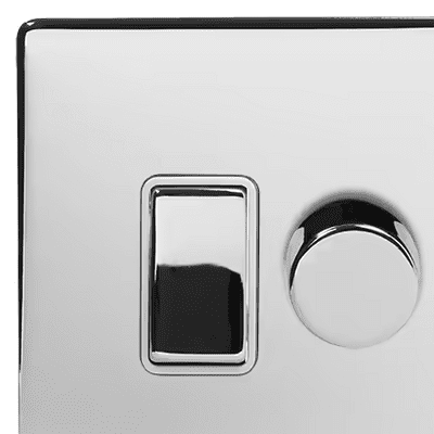 Polished Chrome Switch & Dimmer Combinations