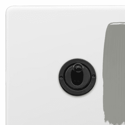 Primed Paintable Switches & Sockets Black Inserts
