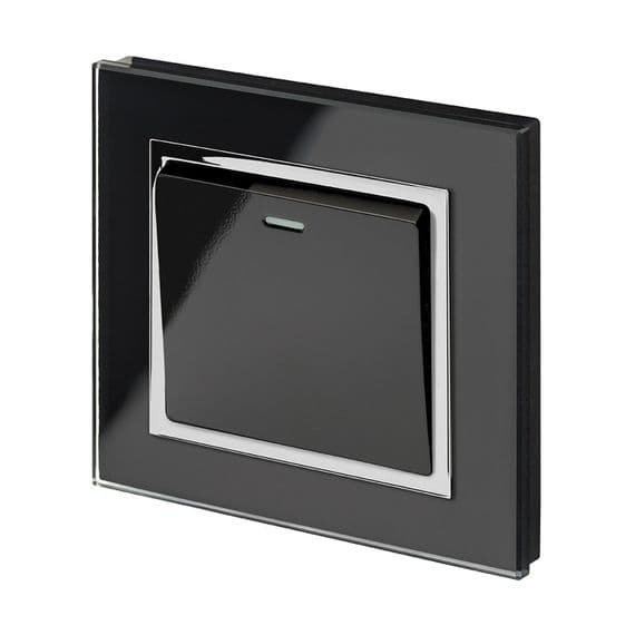 RetroTouch RTS2005 1 Gang 1 or 2 Way 10 Amp Rocker On/Off Light Switch Black