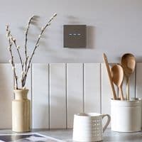 RetroTouch 1 Gang Grey Glass Touch WiFi Shutter Switch 01492