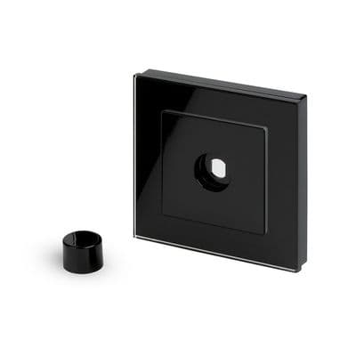 RetroTouch 1 Gang LED Dimmer Plate Black Glass PG 02053