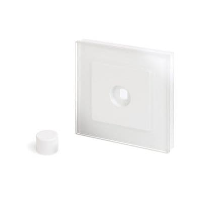 RetroTouch 1 Gang LED Dimmer Plate White Glass PG 02052