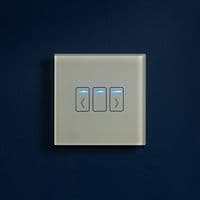 RetroTouch 1 Gang White Glass Touch WiFi Shutter Switch 01490