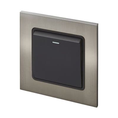 Retrotouch Aura 1 Gang Intermediate Switch - Brushed Nickel BM11BN-R1TB