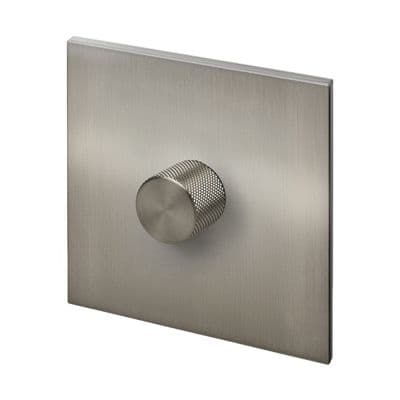 Retrotouch Aura 1 Gang LED Dimmer Switch - Brushed Nickel with Nickel Knob BM15BN-D12B-LEDBN
