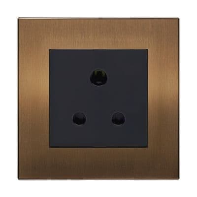 Retrotouch Aura 5 Amp Plug Socket - Brushed Bronze BM13BZ-S5AB