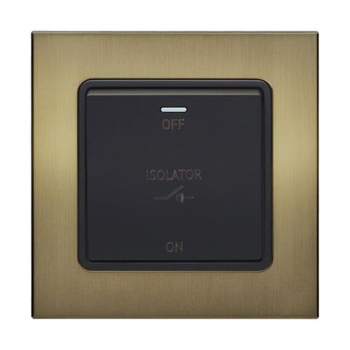 Retrotouch Aura BM11BB-RFAB Fan Isolator Switch - Brushed Brass