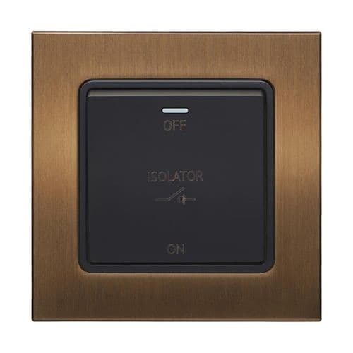 Retrotouch Aura BM11BZ-RFAB Fan Isolator Switch - Brushed Bronze