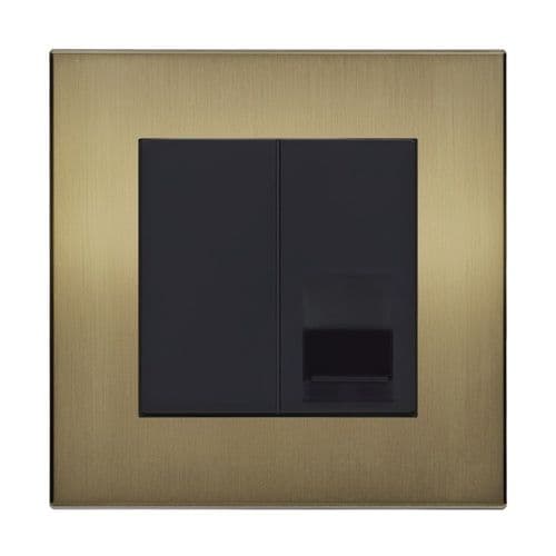 Retrotouch Aura BM13BB-BT1B 1 Gang BT Master Telephone Socket - Brushed Brass