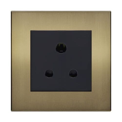 Retrotouch Aura BM13BB-S5AB 5 Amp Plug Socket - Brushed Brass