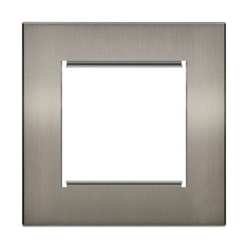 Retrotouch Aura BM13BN-EU1B 1 Gang Euro Module Plate - Brushed Nickel
