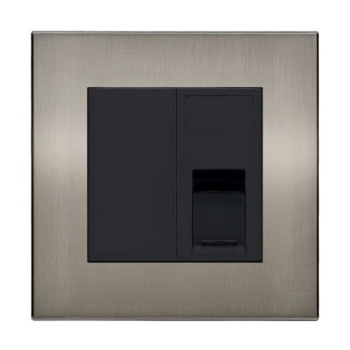 Retrotouch Aura BM13BN-J11B RJ11 Socket - Brushed Nickel