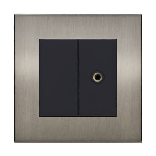 Retrotouch Aura BM13BN-JP35B 3.5mm Stereo Jack Outlet - Brushed Nickel