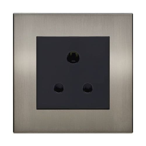 Retrotouch Aura BM13BN-S5AB 5 Amp Plug Socket - Brushed Nickel