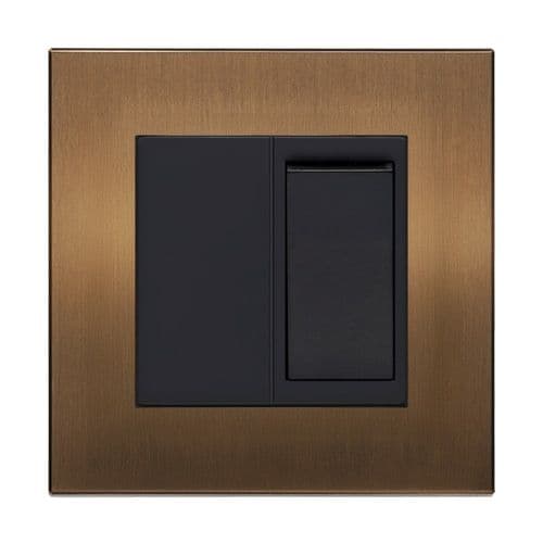 Retrotouch Aura BM13BZ-20B 1 Gang 20A DP Switch - Brushed Bronze