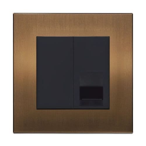 Retrotouch Aura BM13BZ-BT1B 1 Gang BT Master Telephone Socket - Brushed Bronze