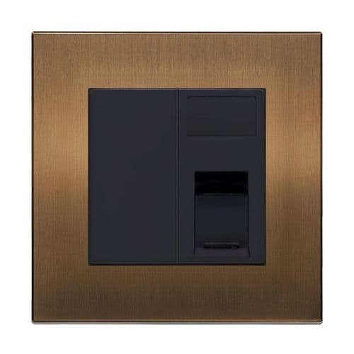 Retrotouch Aura BM13BZ-CT6B CAT6e Socket - Brushed Bronze