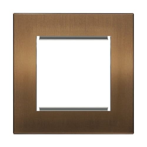 Retrotouch Aura BM13BZ-EU1B 1 Gang Euro Module Plate - Brushed Bronze