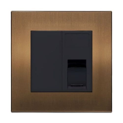 Retrotouch Aura BM13BZ-J11B RJ11 Socket - Brushed Bronze