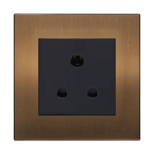 Retrotouch Aura BM13BZ-S5AB 5 Amp Plug Socket - Brushed Bronze