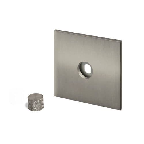 Retrotouch Aura BM15BN-D12B-BN Dimmer Plate 1 Gang with Nickel Knob - Brushed Nickel
