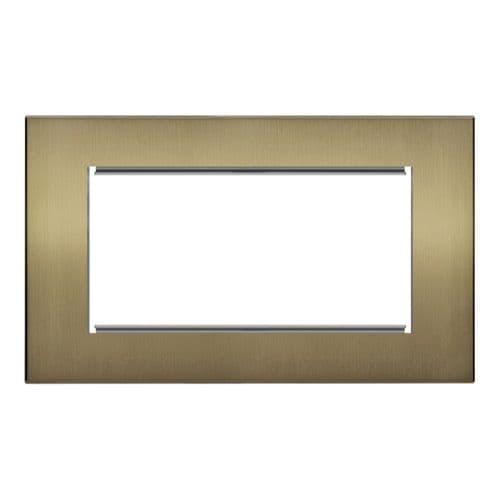 Retrotouch Aura BM23BB-EU2B 2 Gang Euro Module Plate - Brushed Brass
