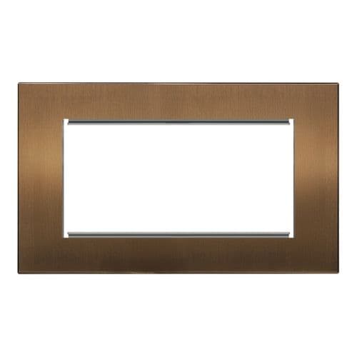 Retrotouch Aura BM23BZ-EU2B 2 Gang Euro Module Plate - Brushed Bronze