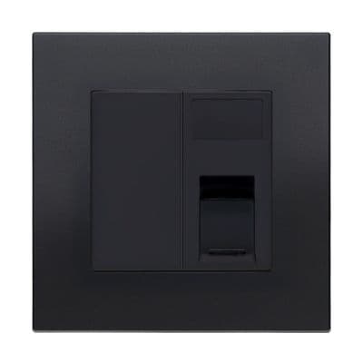 Retrotouch Aura CAT6e Socket - Matt Black MM13MB-CT6B
