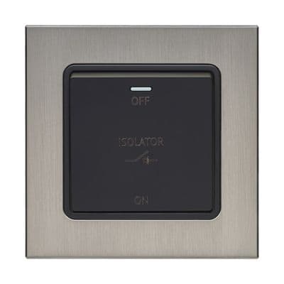 Retrotouch Aura Fan Isolator Switch - Brushed Nickel BM11BN-RFAB
