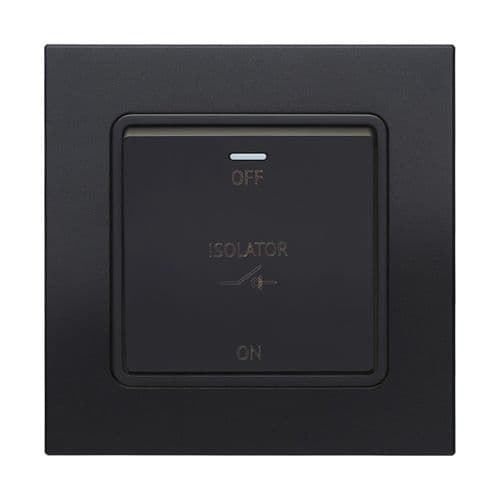 Retrotouch Aura MM11MB-RFAB Fan Isolator Switch - Matt Black