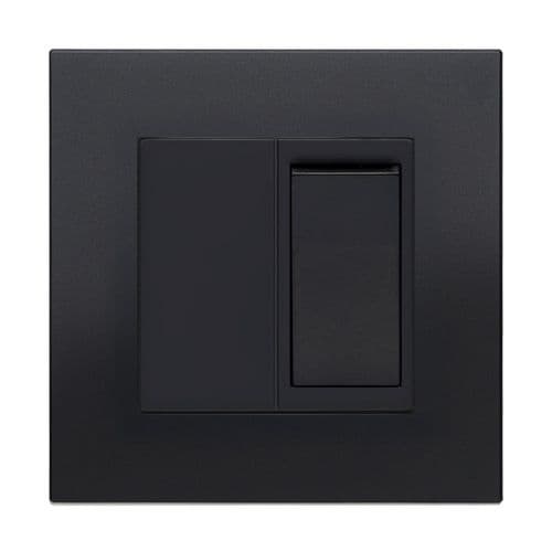 Retrotouch Aura MM13MB-20B 1 Gang 20A DP Switch - Matt Black