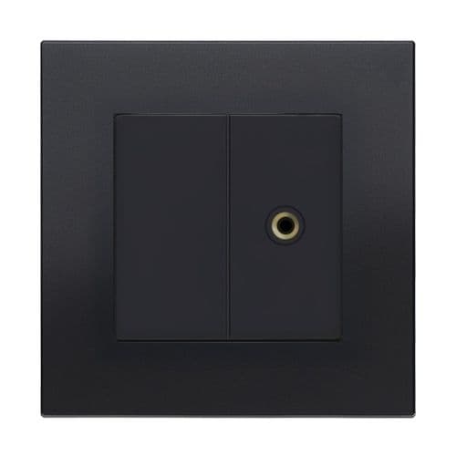 Retrotouch Aura MM13MB-JP35B 3.5mm Stereo Jack Outlet - Matt Black