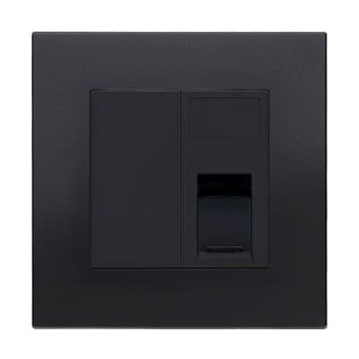Retrotouch Aura RJ11 Socket - Matt Black MM13MB-J11B