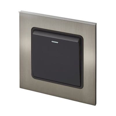 Retrotouch Aura Single Doorbell Switch - Brushed Nickel BM11BN-R1DB