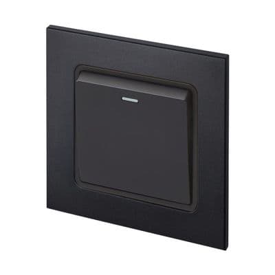Retrotouch Aura Single Doorbell Switch - Matt Black MM11MB-R1DB
