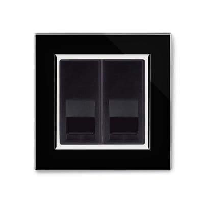 RetroTouch BT Master/BT Slave Socket Black Glass CT 04418