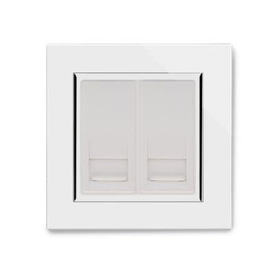 RetroTouch BT Master/BT Slave Socket White Glass CT 04416
