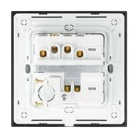 RetroTouch Fused Spur Switch 13A Black Glass PG 01763