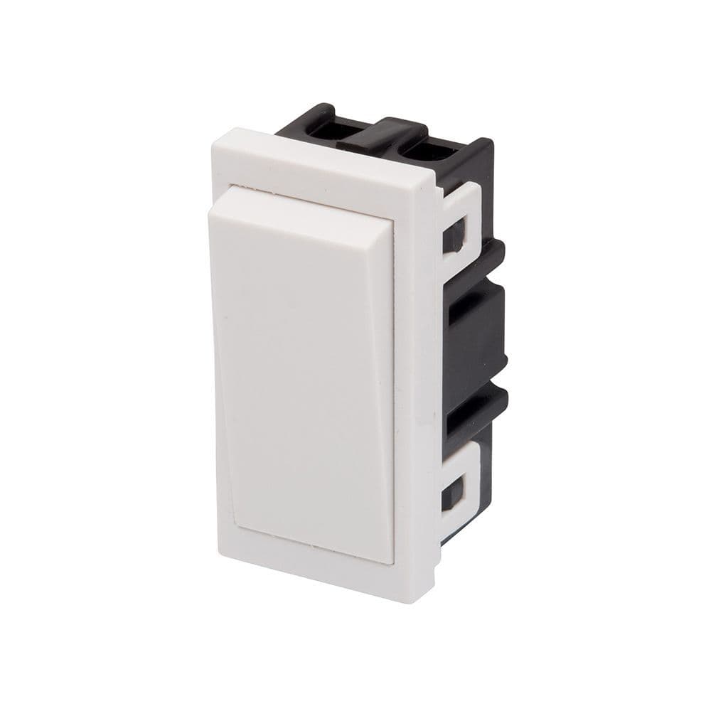 RT 10A 2 Way Switch Module (25mmX50mm) White 09042
